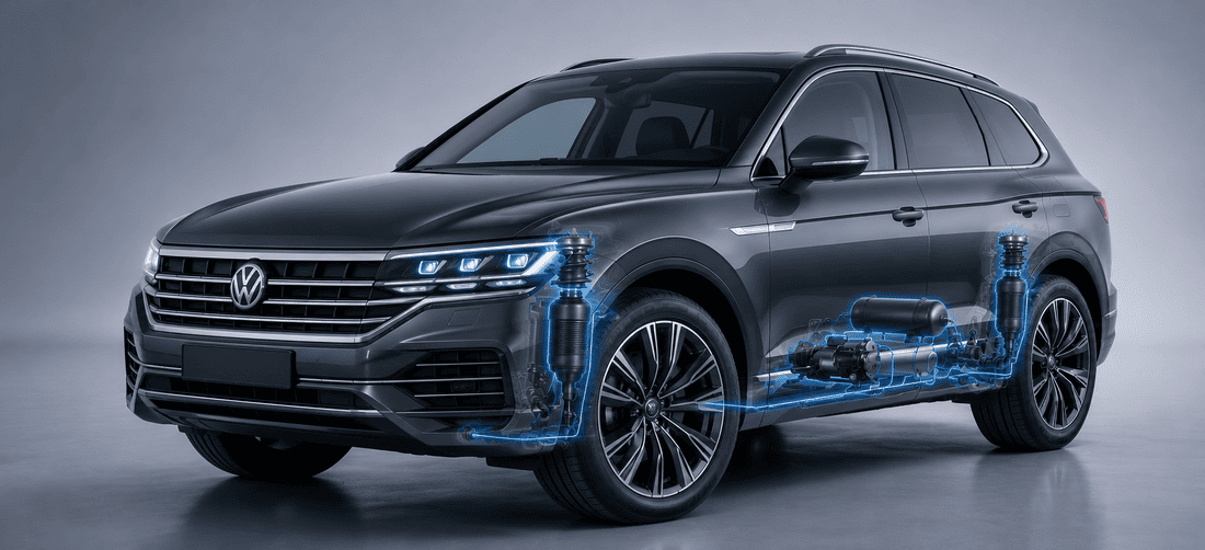 Ошибки пневмоподвески Volkswagen Touareg: коды 01400, 01772, 02250 и 0644
