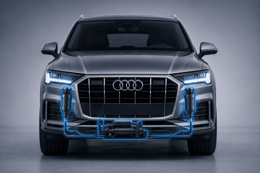 Ошибки пневмоподвески Audi Q7: расшифровка кодов и порядок диагностики